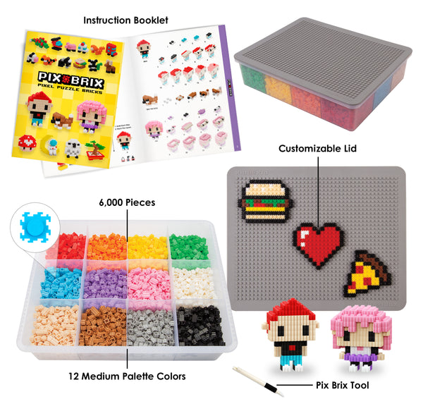6000pc Medium Palette Pix-Brix Kit - Sop now!