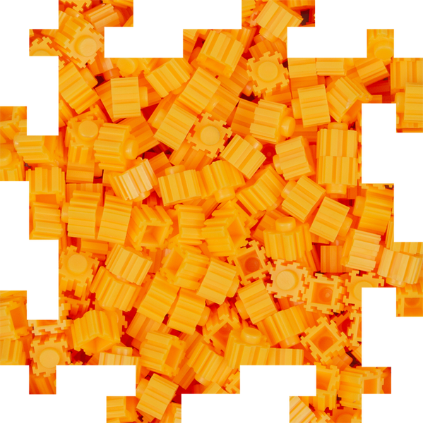 Dark Yellow Pixel Bricks - Bold Pixel Art Essentials