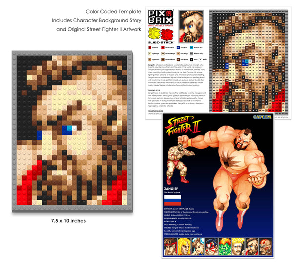 Street Fighter® 3D Mini Pixel Fighter – Zangief