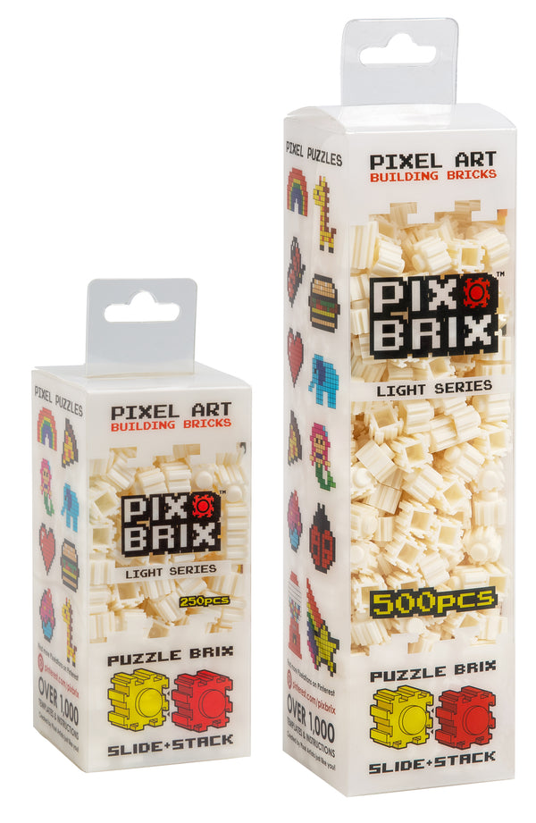 Light White Pix Brix Set 500 pieces
