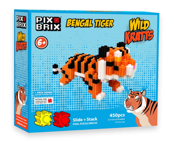 Order Bengal Tiger From Wild Kratts – Pixel Puzzle Bricks – Pix Brix