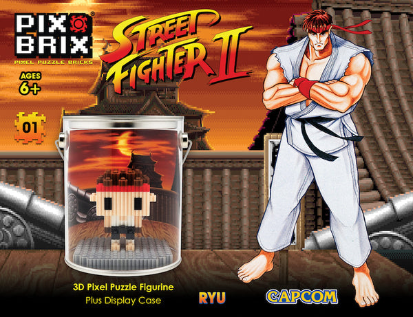 Street Fighter Guile 3D Figurine - Pix Brix