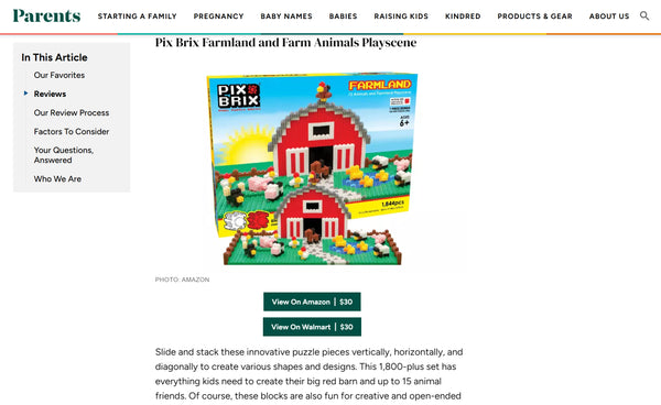 Pix Brix Featured on Parents.com: A Must-Have Gift for Kids!