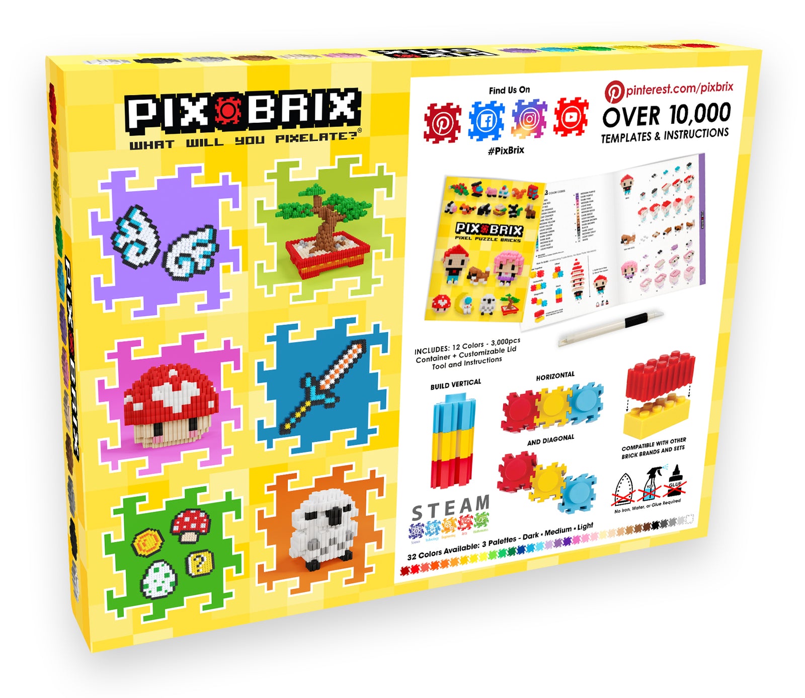 3000pc Medium Palette Container - Versatile Art Kit