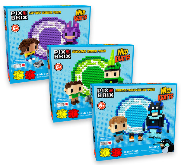 Pix Brix Wild Kratts Creature Powers Bundle Pack