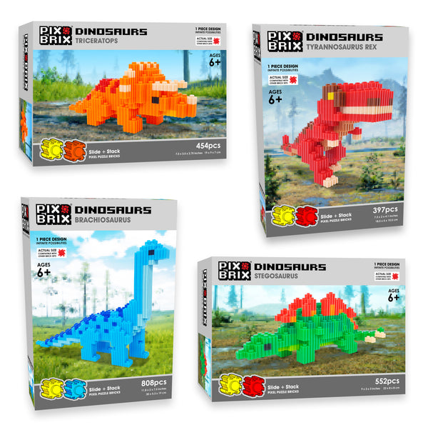 Pix Brix Dinosaur Bundle: Unleash the Prehistoric Adventure