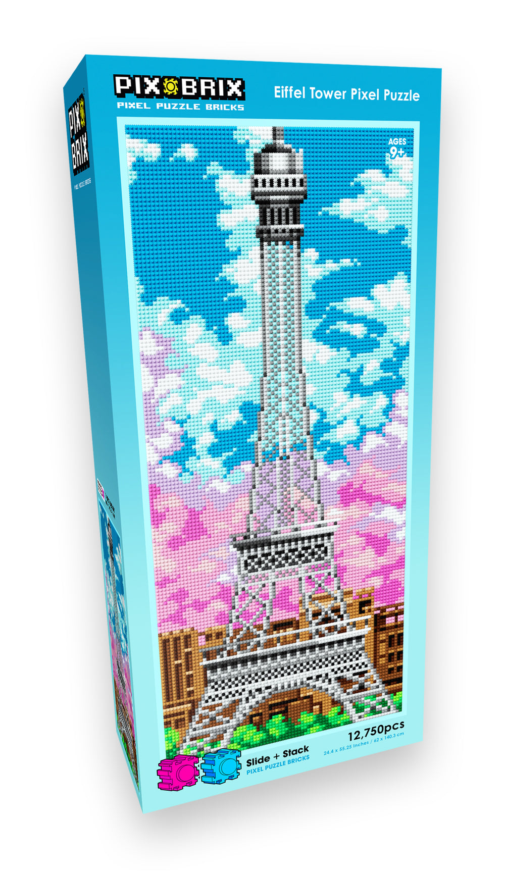 Iconic Landmarks Reimagined: 2D Pixel Puzzle Collection
