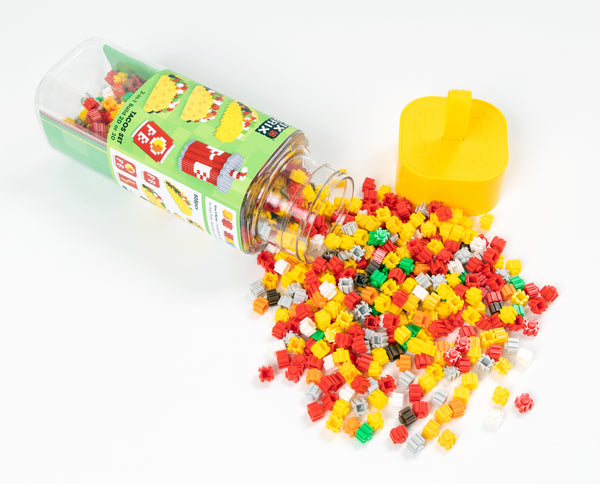 Pix Brix Food Bottle – Tacos & Drink Set | Build 2D & 3D Pixel Tacos on the Go!