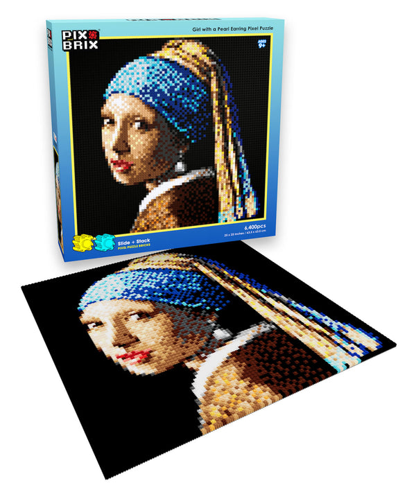 The Girl with a Pearl Earring Pixel Puzzle -  Completed