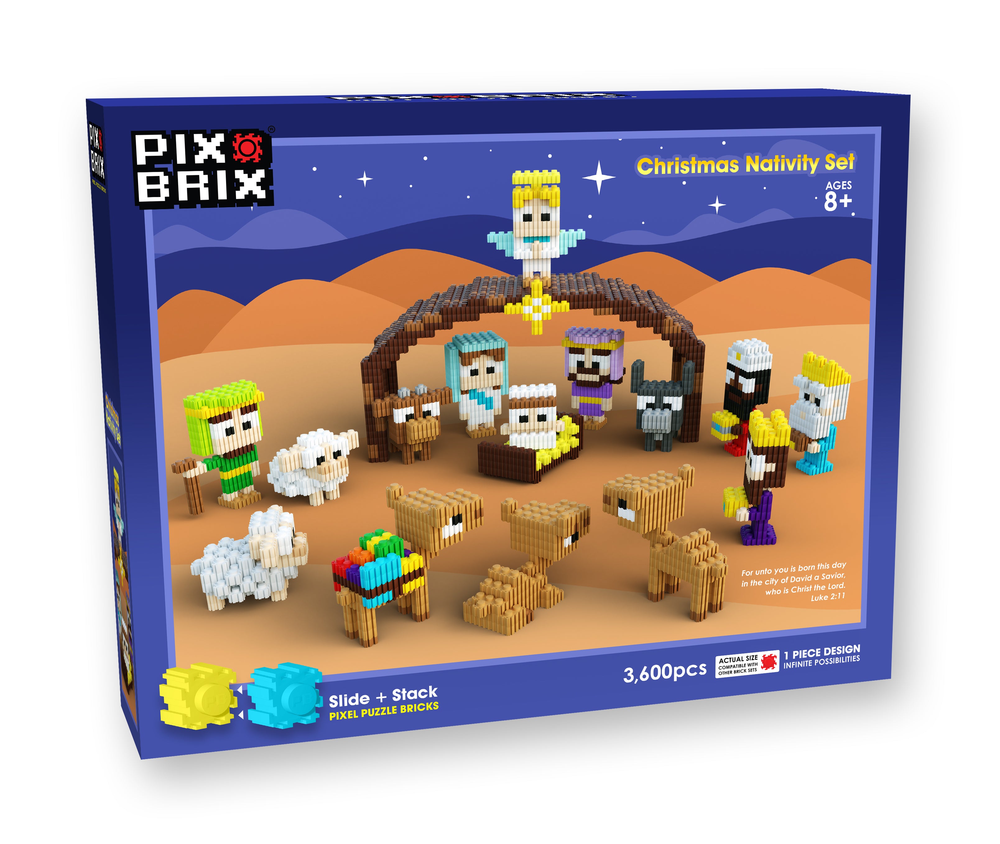 Pixel Puzzle Nativity Set | Christmas Craft