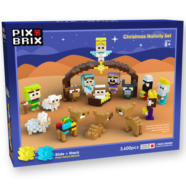 Pixel Puzzle Nativity Set | Christmas Craft