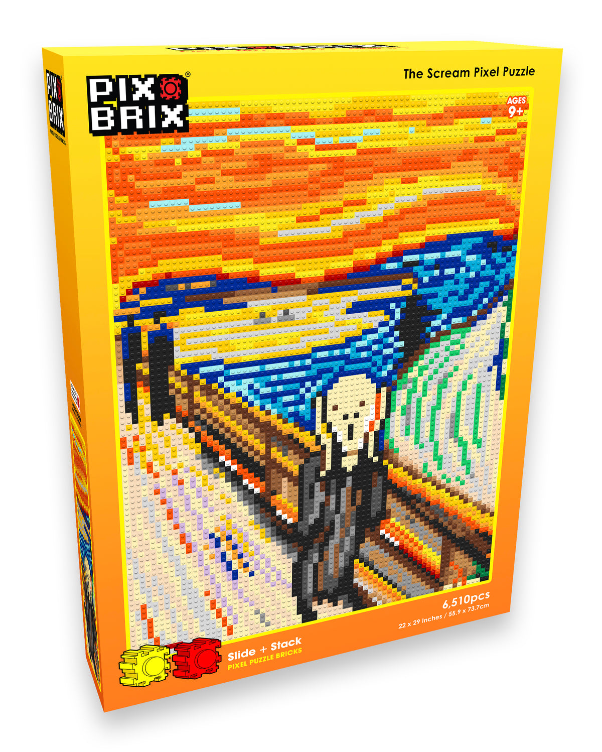 3D Pixel Puzzle Figurines of Bob Ross & Vincent Van Gogh