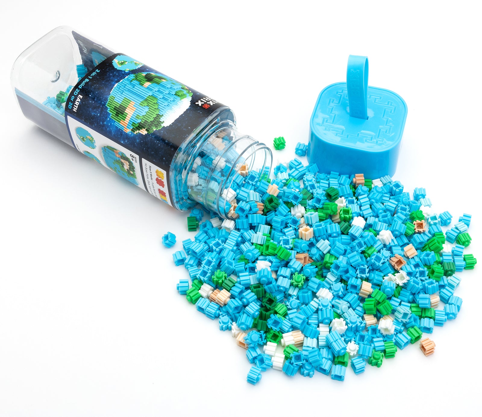 Earth Pixel Puzzle | 2D And 3D Globe Pixel Kit