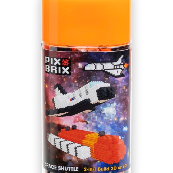 Space Shuttle Pixel Puzzle | Bottle Brick Set