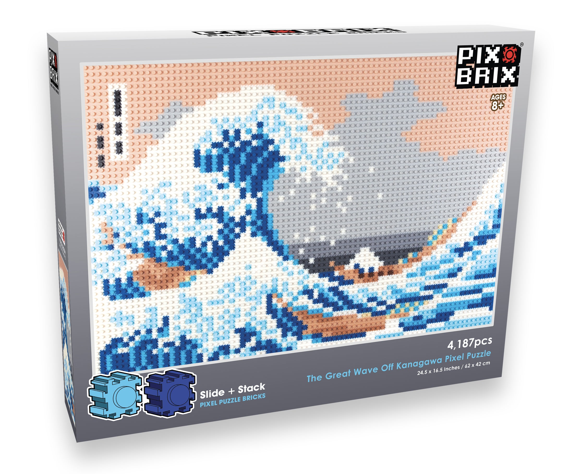 The Great Wave Off Kanagawa Puzzle - Pixel Art Challenge