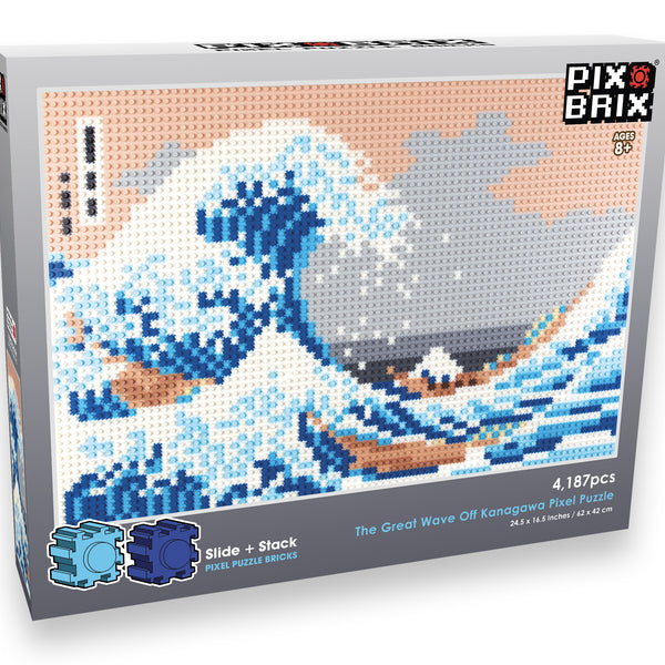 The Great Wave Off Kanagawa Puzzle - Pixel Art Challenge