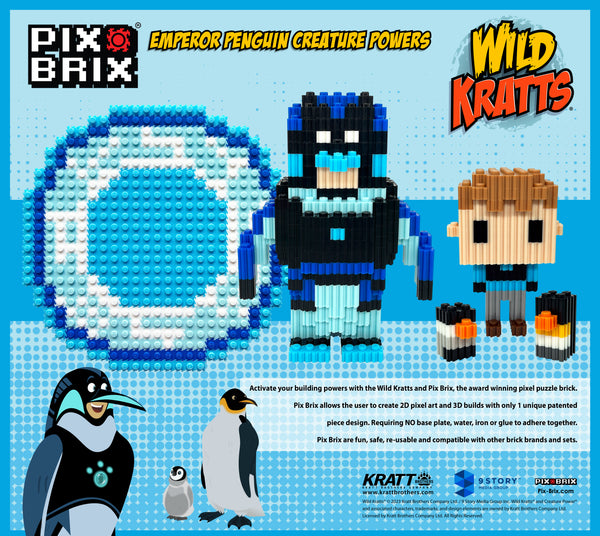 Build Martin’s Emperor Penguin Suit with Pix Brix Kit