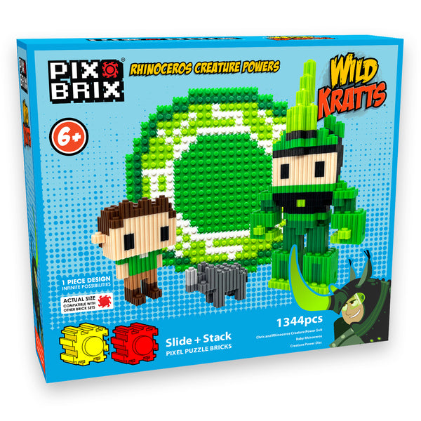Assemble Chris's Rhino Creature Power with Pix Brix