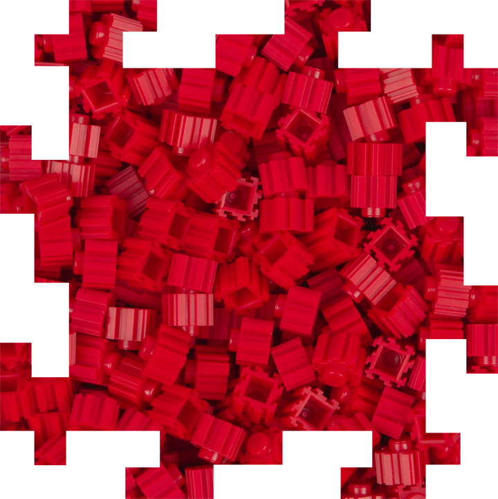 Dark Red Pixel Bricks - Intense Shades for Artwork