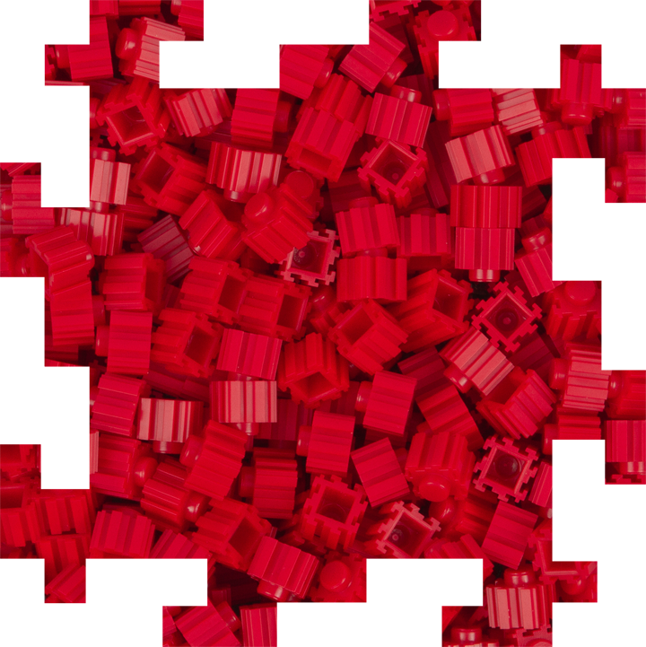 Dark Red Pixel Bricks