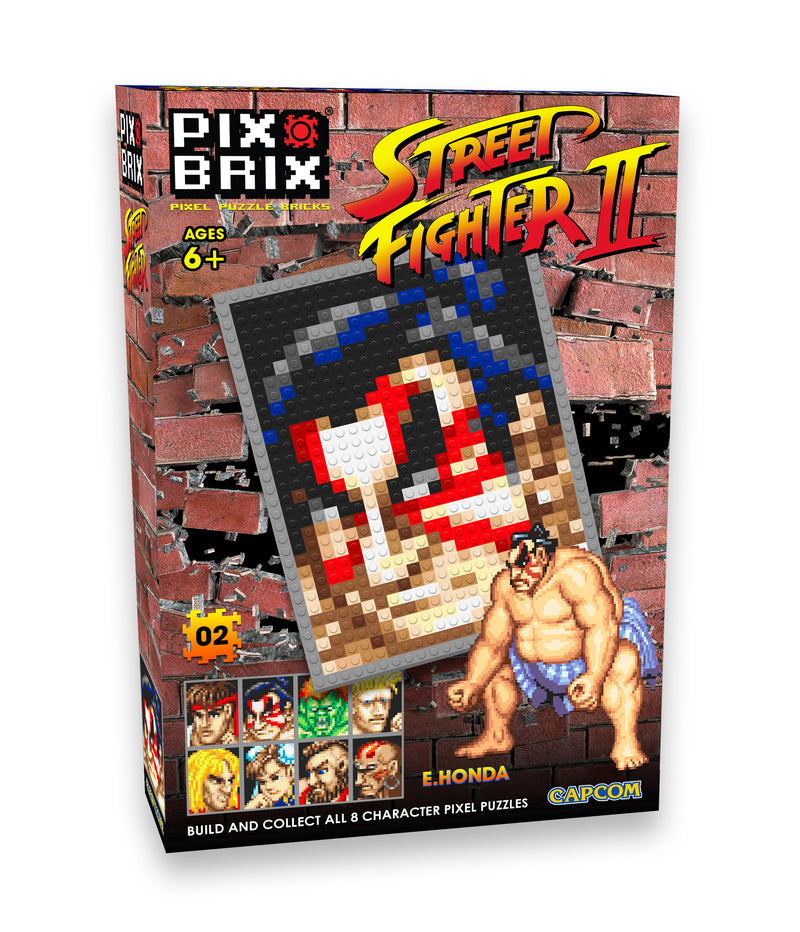 E. Honda Street Fighter® Pixel Puzzle Bricks