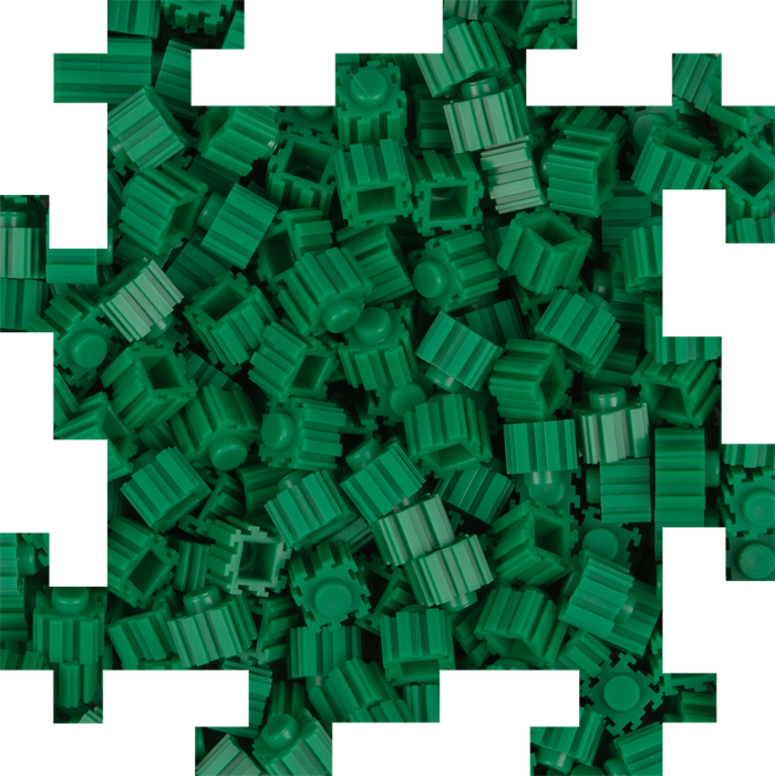 ピクセル Dark Green Pixel Bricks - Lush Tone Art Creations