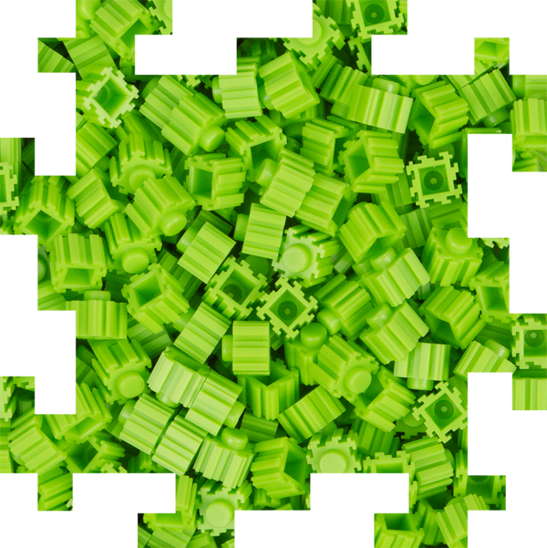 Light Green Pixel Puzzle Bricks