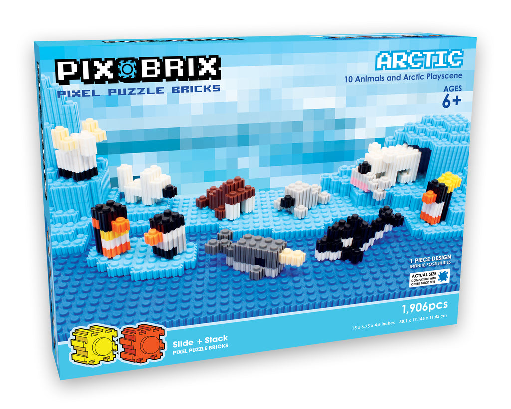  Pix Brix Pixel Art Puzzle Bricks - Starry Night Pixel Puzzle -  Patented Colorful Building Bricks, Create 2D and 3D Builds Without Water,  Iron or Glue - Stem Toys for Adults
