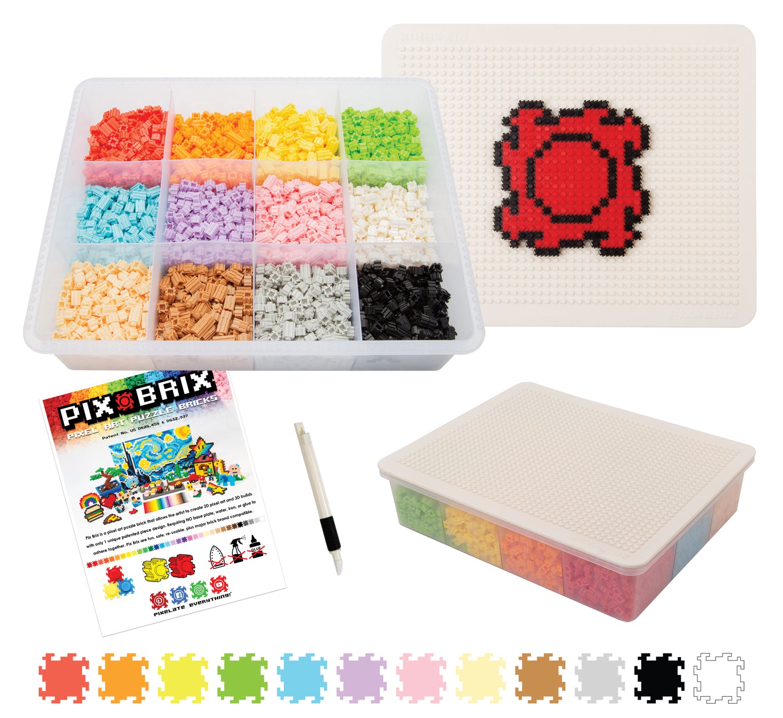 6000pc Pix-Brix Container Light Palette