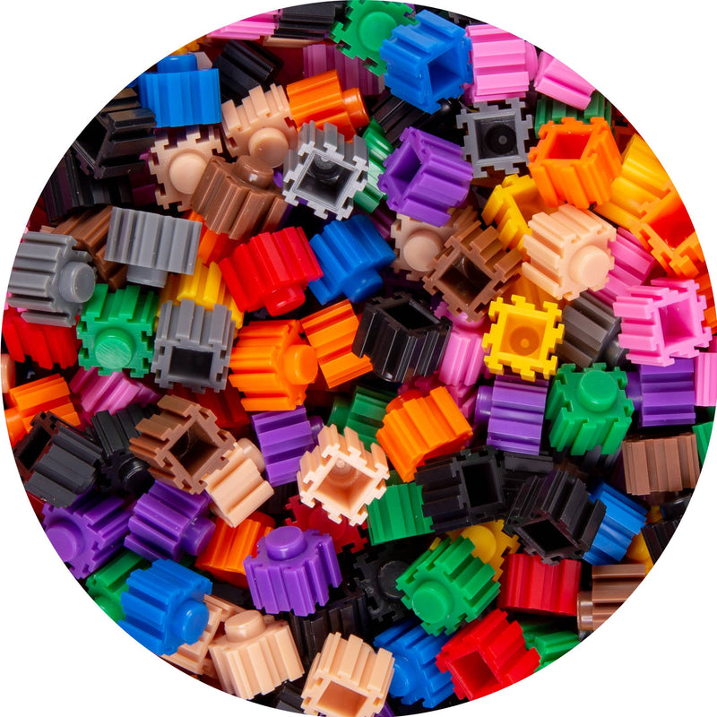 Pix Brix Pixel Art Puzzle Bricks Bucket - 1,500 Piece Pixel Art Kit with 11  Colors, Light Palette - Interlocking Building Bricks, 2D and 3D Builds 