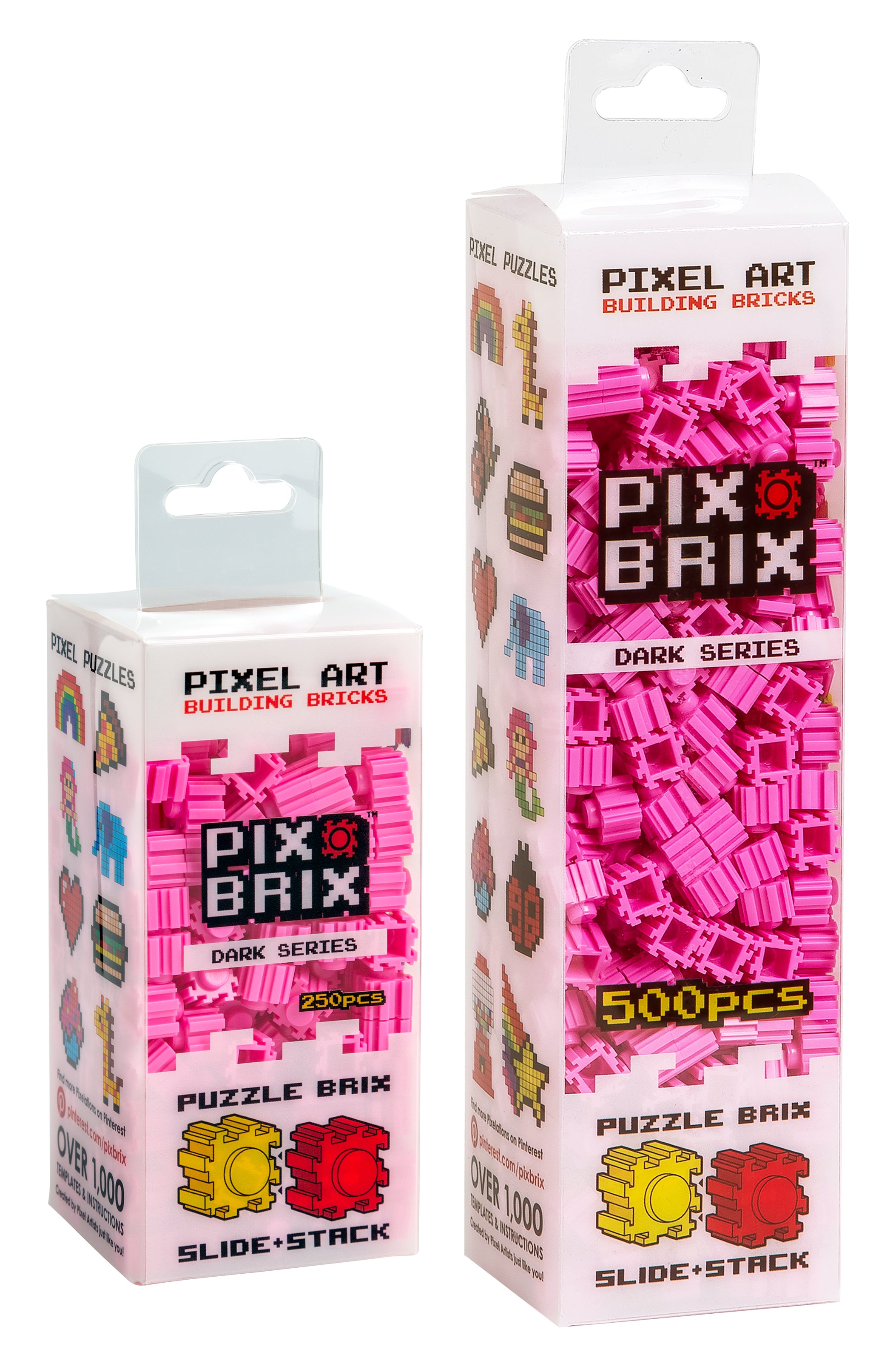 Dark Pink Pixel Bricks - Vibrant Pixel Art Creations