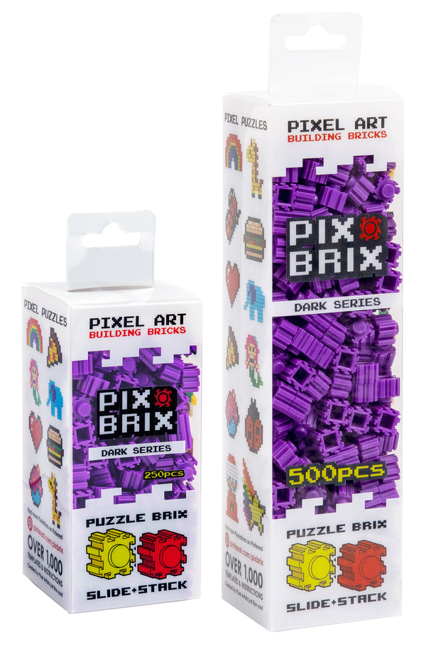 Dark Purple Pixel Bricks