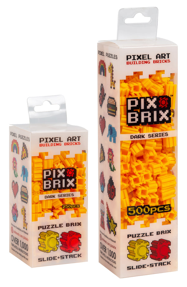 Dark Yellow Pixel Bricks