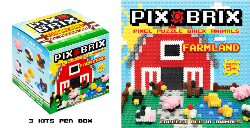 Farmland Animal Pixel Puzzle Bricks Blind Box