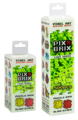 Light Green Pixel Puzzle Bricks