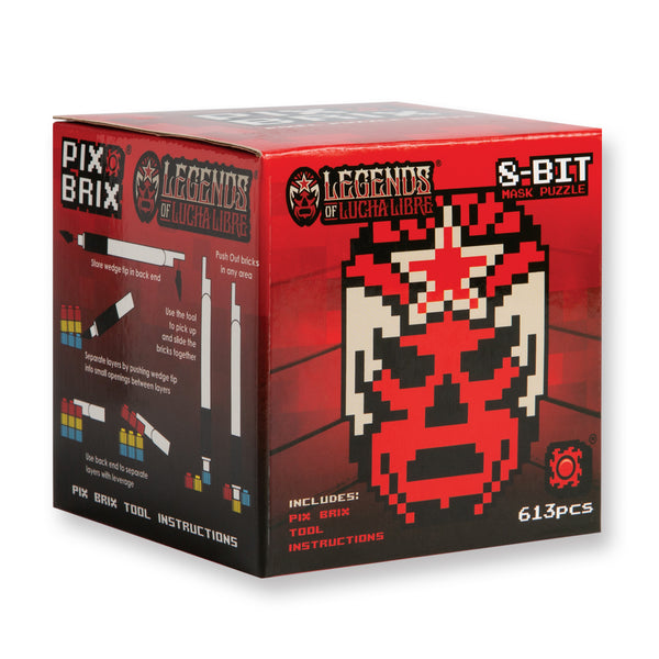 Masked Republic Mask - Luchador Pixel Puzzle Kits
