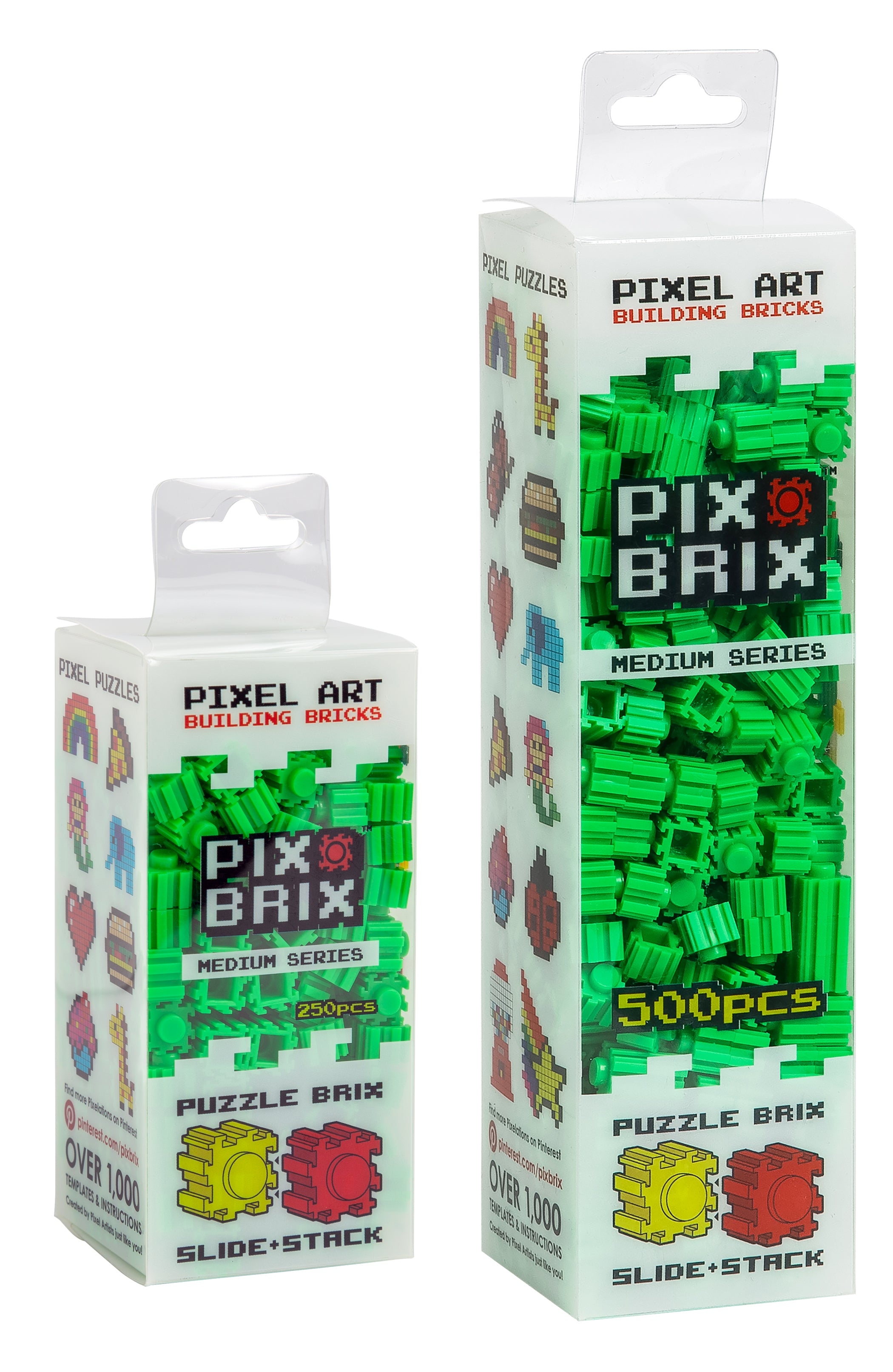 Medium Green Pix Brix Building Blocks Set