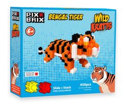 Bengal Tiger From Wild Kratts – Pixel Puzzle Bricks