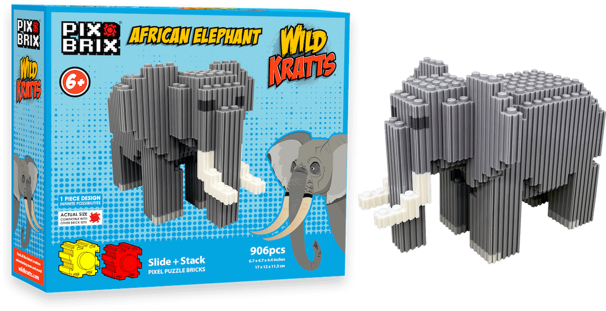 African Elephant Wild Kratts – Educational Building Set