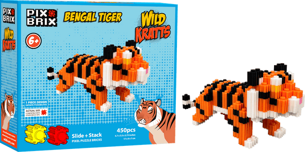 Order Bengal Tiger From Wild Kratts – Pixel Puzzle Bricks