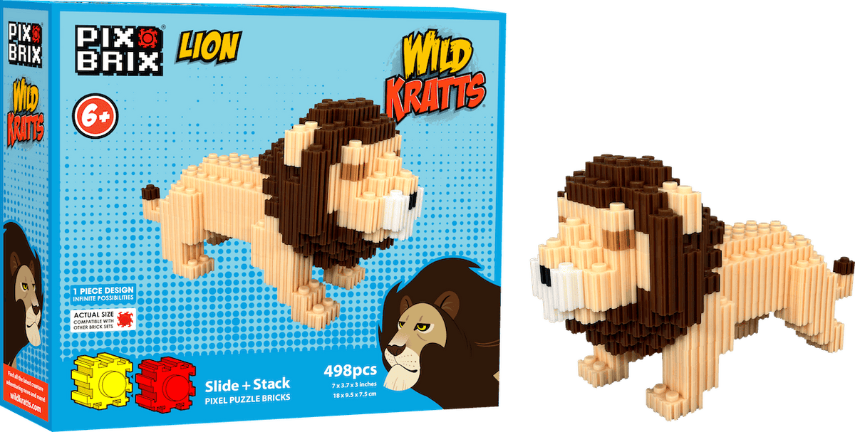 ライオンページ Build a Majestic Lion with Wild Kratts Brick Kit