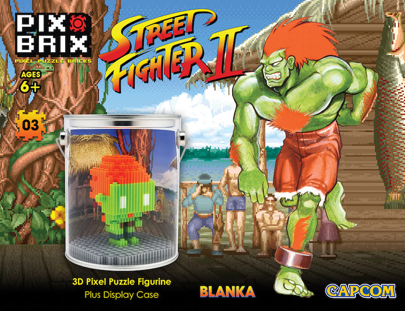 violento Trágico Porcentaje Street Fighter® 3D Mini Pixel Fighter – Blanka – Pix Brix