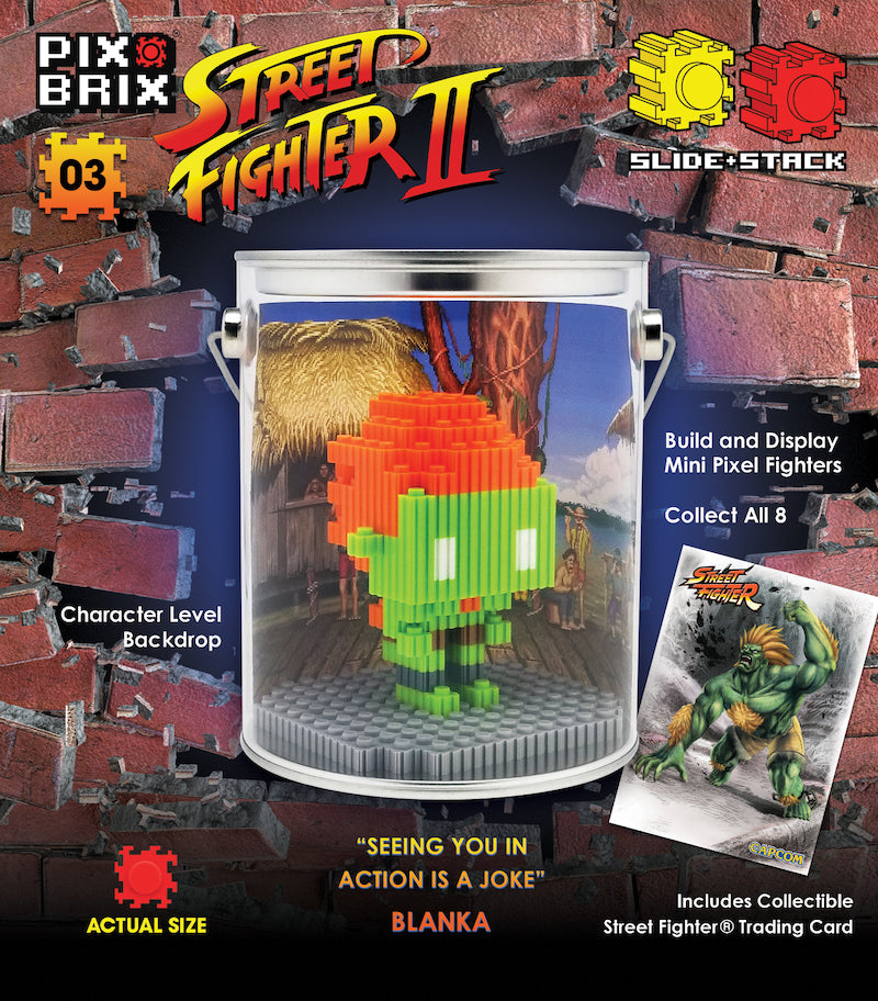 Street Fighter® 3D Mini Pixel Fighter – Blanka