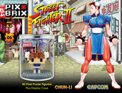 Street Fighter® 3D Mini Pixel Fighter – Chun Li