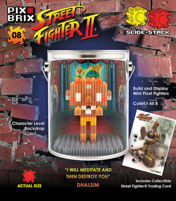 Street Fighter® 3D Mini Pixel Fighter – Dhalsim