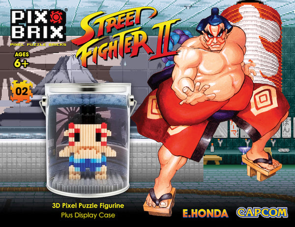 Street Fighter® 3D Mini Pixel Fighter – E. Honda