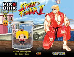 Street Fighter® 3D Mini Pixel Fighter – Ken