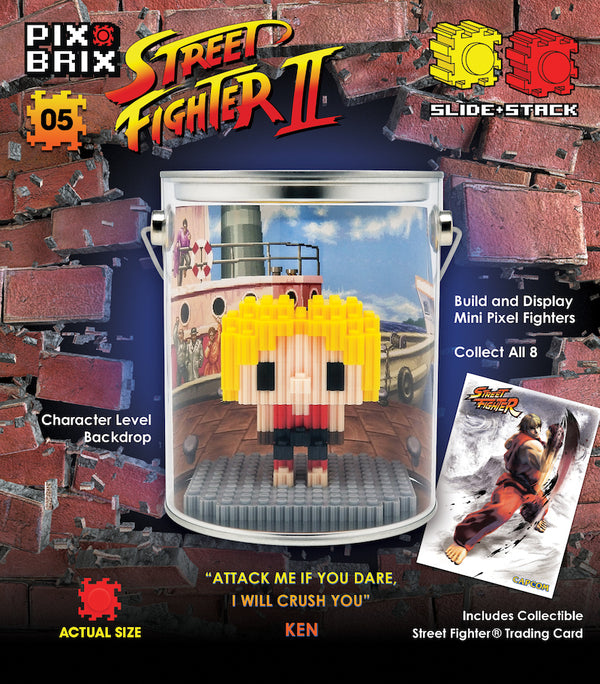 Street Fighter® 3D Mini Pixel Fighter – Ken