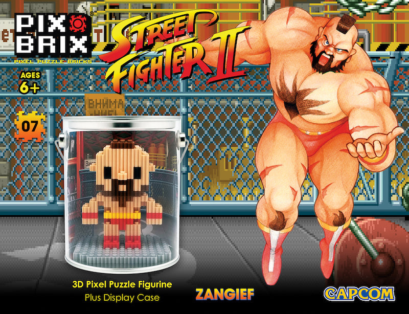 Street Fighter® 3D Mini Pixel Fighter – Zangief