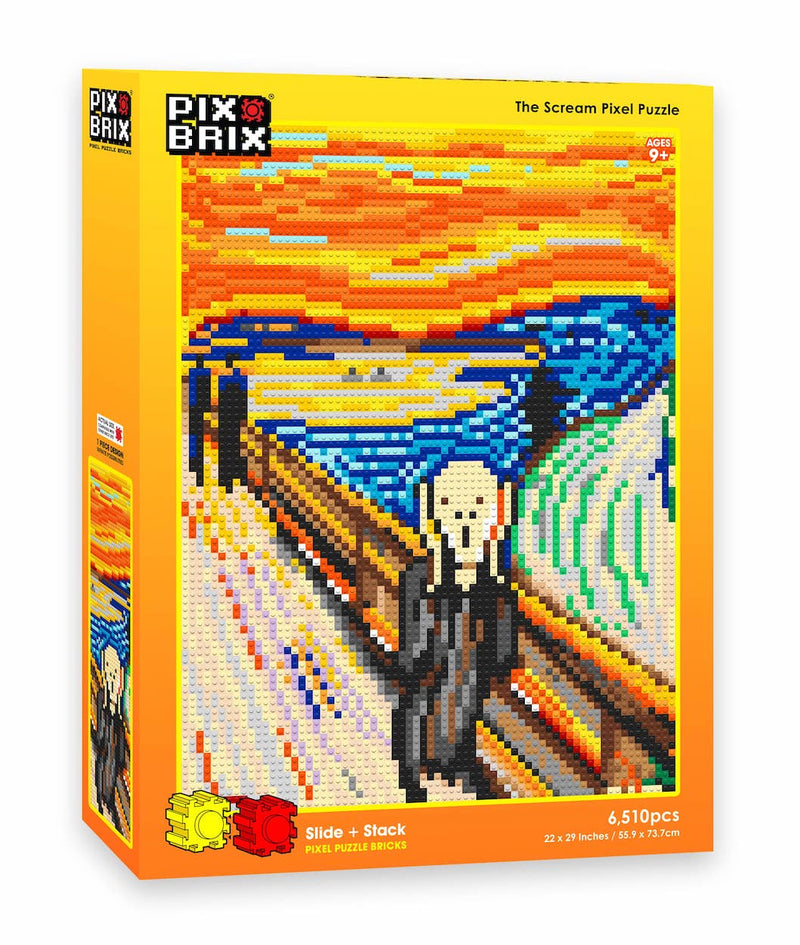 The Scream Pixel Puzzle by Norwegian Artist Edvard Munch